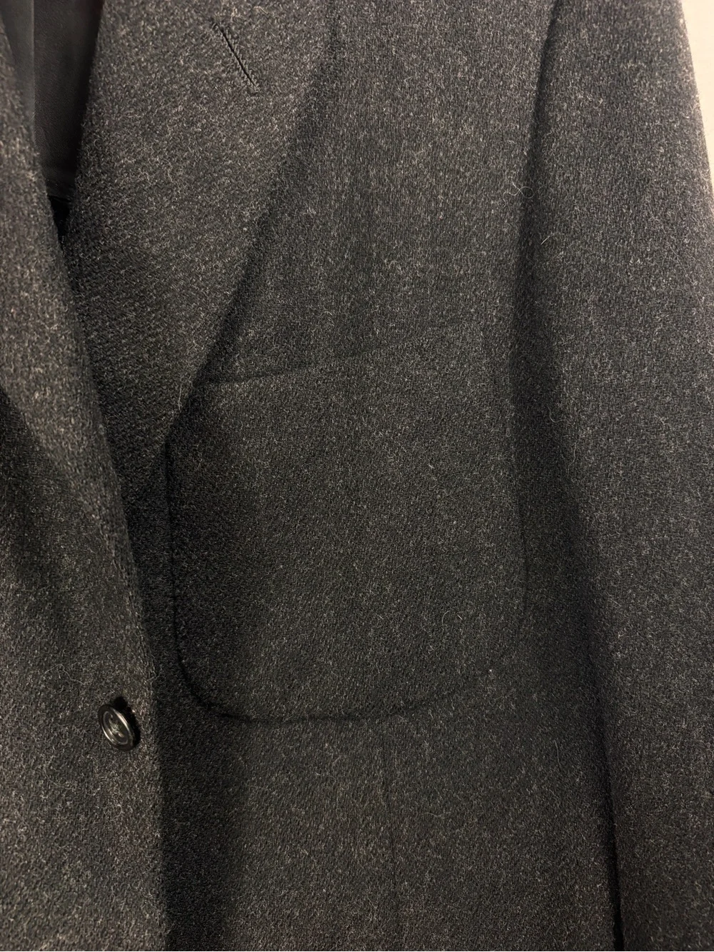 Vintage 70s Oxxford Clothes Suit Gray Wool Patch Pockets Marshall Field 2pc 43 T
